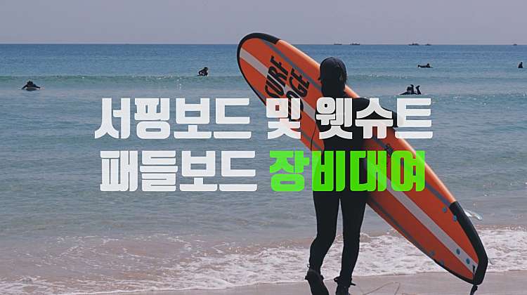 서핑보드, 패들보드, 웻슈트 대여 대표사진