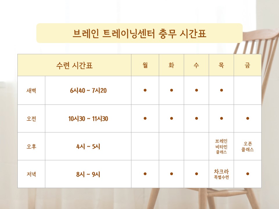 브레인트레이닝센터 충무점