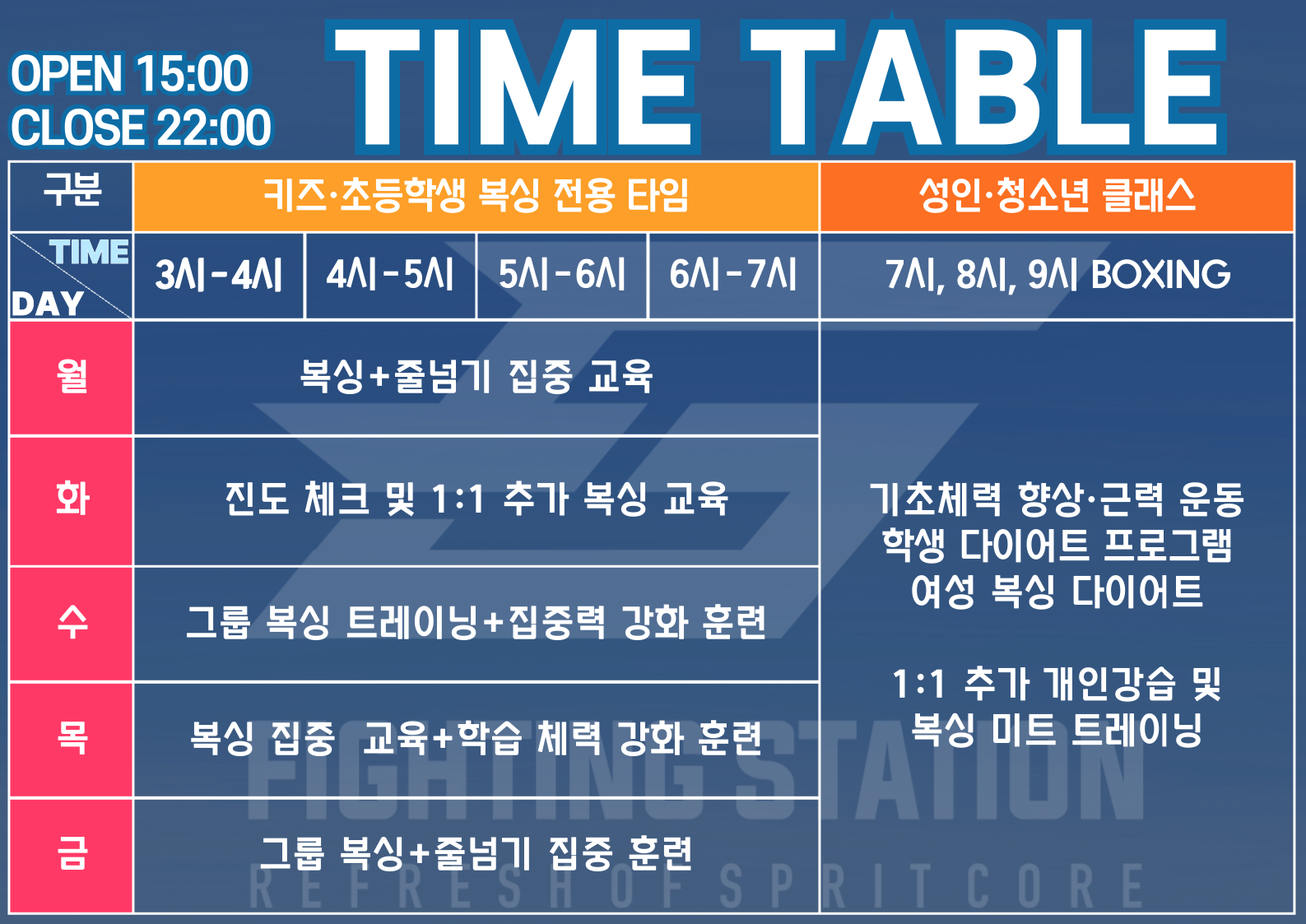경기도 구리시 건원대로 복싱체육관 파이팅스테이션 내부 모습 4